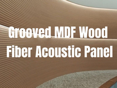 Melamina MDF painéis acústicos ranhurados 133x2440mm 197x2440mm para teto e parede