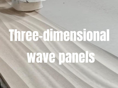 Painéis de parede decorativos 3D em relevo Placas de MDF veneeradas para fundo de TV