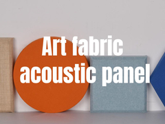 Painel acústico de tecido de arte