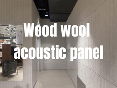 Pintura colorida Painéis acústicos de lã de madeira Formas personalizadas Decoração