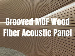 Painéis de parede de madeira acústica de 15 mm, 18 mm e 21 mm para decoração de absorção de som