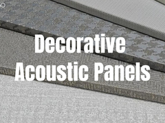 Painéis acústicos decorativos ecológicos e eficazes para centros comunitários