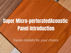 Folhas acústicas micro perdoradas Painel de absorção sonora de isolamento sonoro decorativo