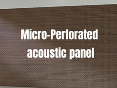 Superficial Sound Proof Acoustic Micro Perforated Panels Finish Veneer ou Melamina