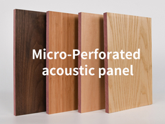 Painel acústico microperfurado
