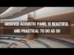 Painel acústico ranhurado é bonito e prático de fazer.