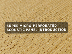 15mm 18mm Super Micro Perforados Painéis Acústicos Interior Isolamento Sonoro Decoração