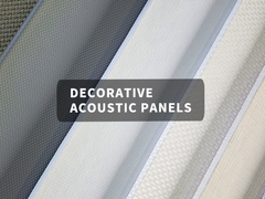 Funcional Decorativo PET Painel acústico Tecido liso Finalização Cor personalizável