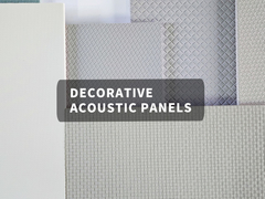 Materiais ecologicamente corretos Painéis acústicos decorativos para parede e teto