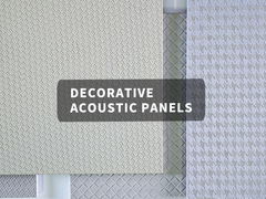 Painéis acústicos decorativos de couro fáceis de instalar para decoração interior