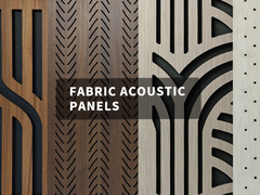 Painéis de absorção sonora artística para design de interiores e acústica
