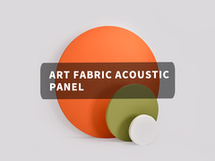 Painéis acústicos de tecido personalizados de cores diferentes com alta densidade para paredes