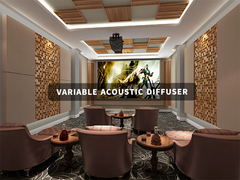 OEM Upgrade Sound Clarity Painéis de difusores acústicos de madeira para estúdios de gravação