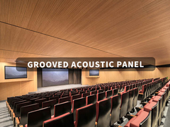 Balancear estilo e silêncio com painéis de parede com ranhuras Winego para espaços culturais