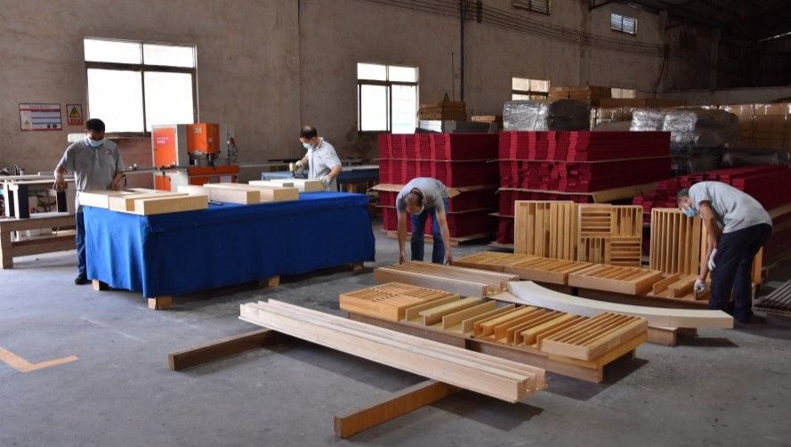 Guangzhou Wuyang Yiguan Acoustic Materials Co., Ltd. linha de produção do fabricante