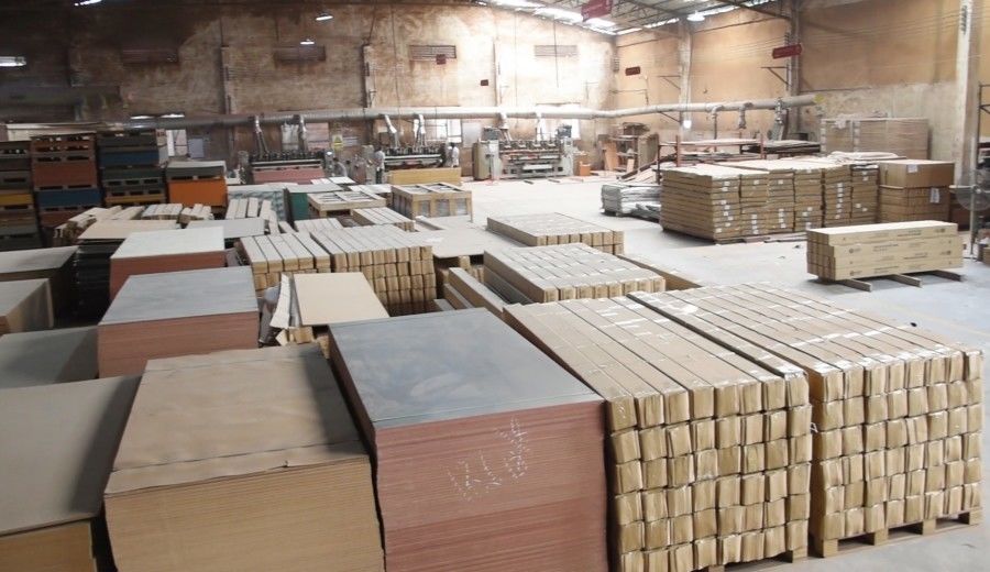 Guangzhou Wuyang Yiguan Acoustic Materials Co., Ltd. linha de produção do fabricante