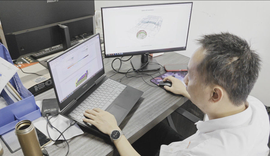 Guangzhou Wuyang Yiguan Acoustic Materials Co., Ltd. linha de produção do fabricante
