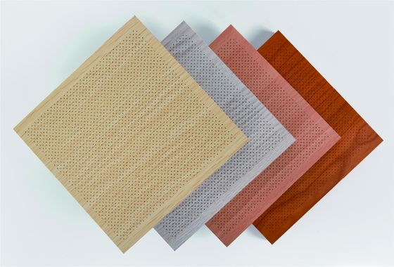Folhas acústicas micro perdoradas Painel de absorção sonora de isolamento sonoro decorativo