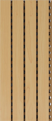 Painéis acústicos de fibra de madeira MDF ranhurados Design clássico Absorção de som 2440mm