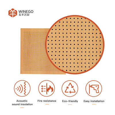 Painéis de parede de absorção sonora para interiores, micro-perforação, certificados CE FSC