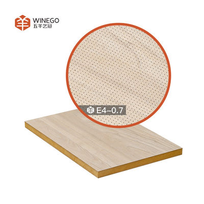Superficial Sound Proof Acoustic Micro Perforated Panels Finish Veneer ou Melamina