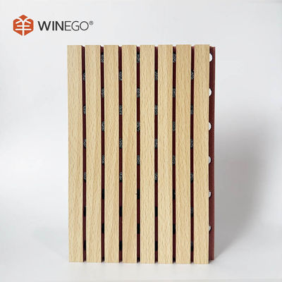 Melamina MDF painéis acústicos ranhurados 133x2440mm 197x2440mm para teto e parede