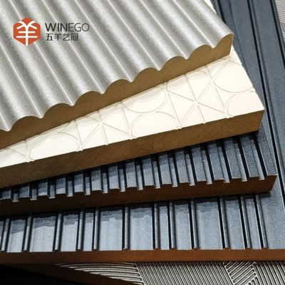 Painéis de revestimento em relevo de qualidade superior para interiores de residências e escritórios 2400 mm